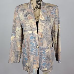 80s vintage Abstract Blazer